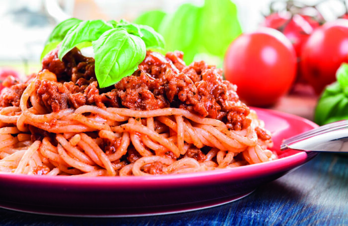 Proteínové cestoviny Bolognese