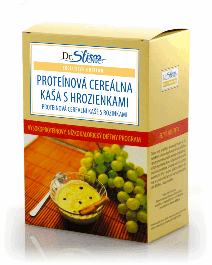 Proteínová cereálna kaša s hrozienkami