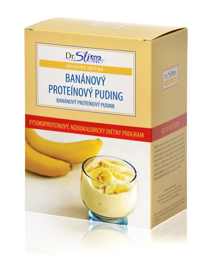 Banánový proteínový puding