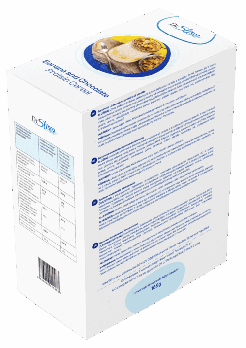 Banánovo – čokoládové proteínové cereálie