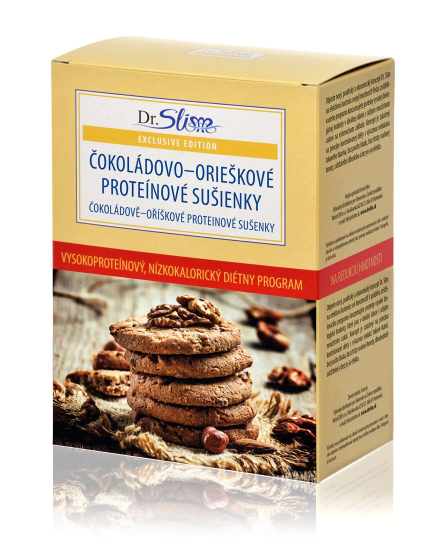 Čokoládovo – orieškové proteínové sušienky