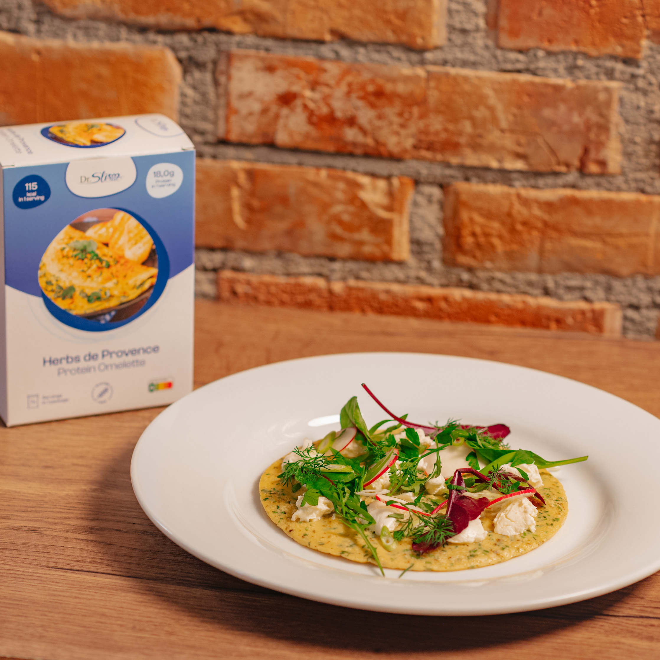 Proteínová omeleta s provensálskymi bylinami Proteínová omeleta s provensálskymi bylinami