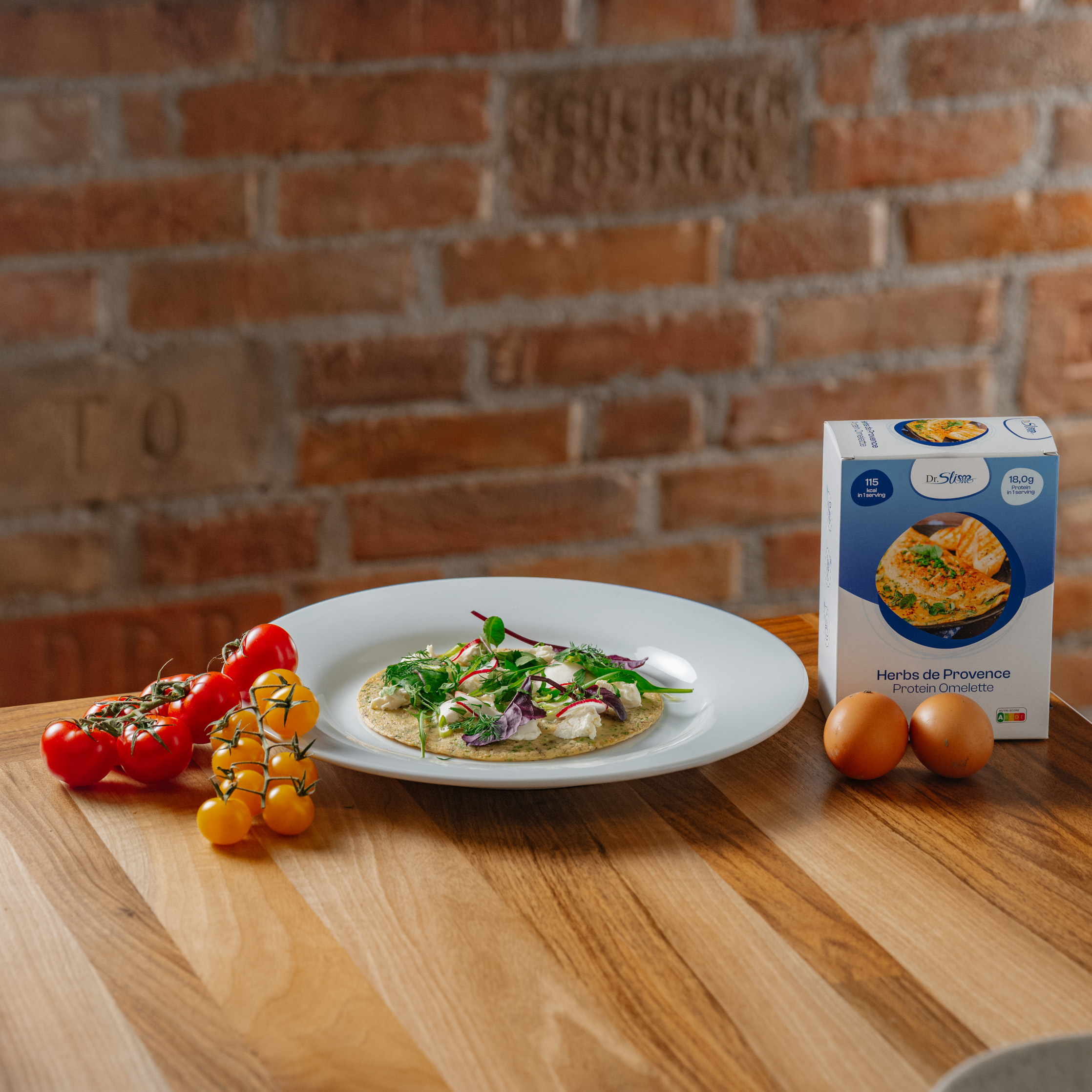 Proteínová omeleta s provensálskymi bylinami Proteínová omeleta s provensálskymi bylinami