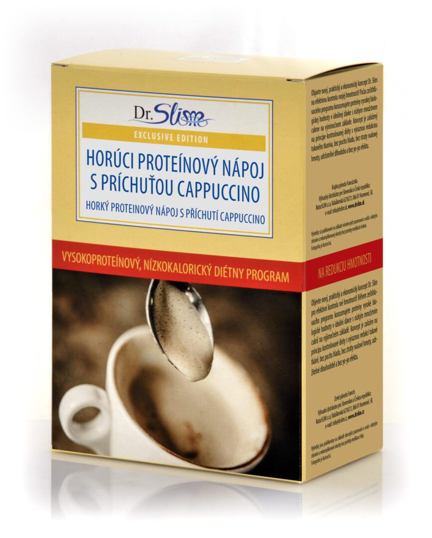 Horúci proteínový nápoj s príchuťou Cappuccino