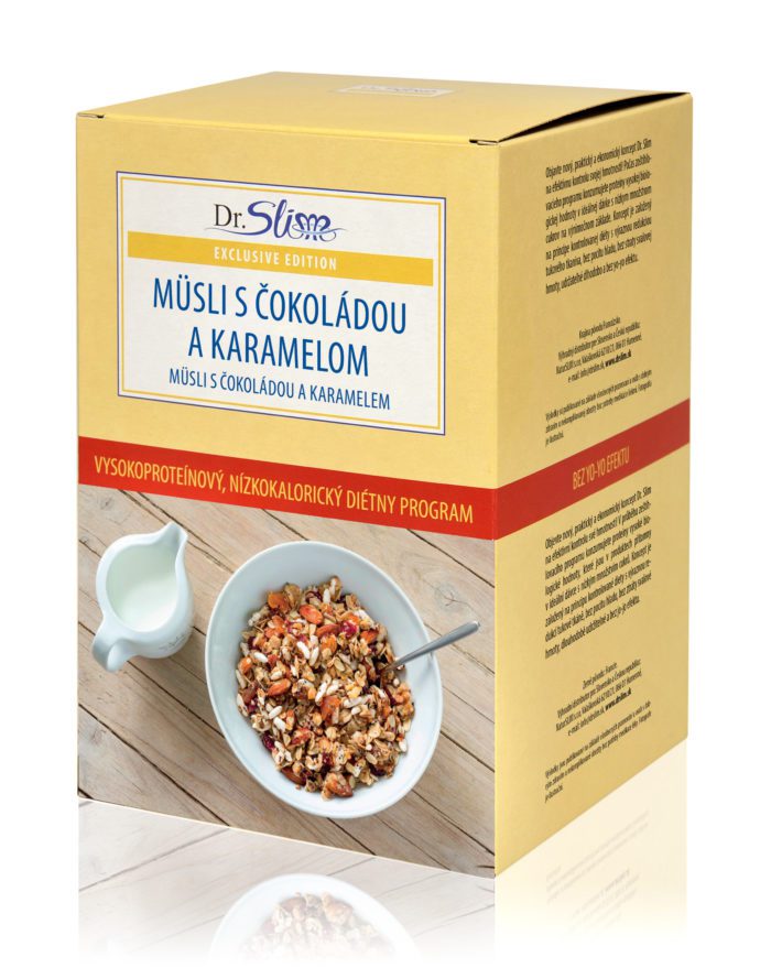 Müsli s čokoládou a karamelom