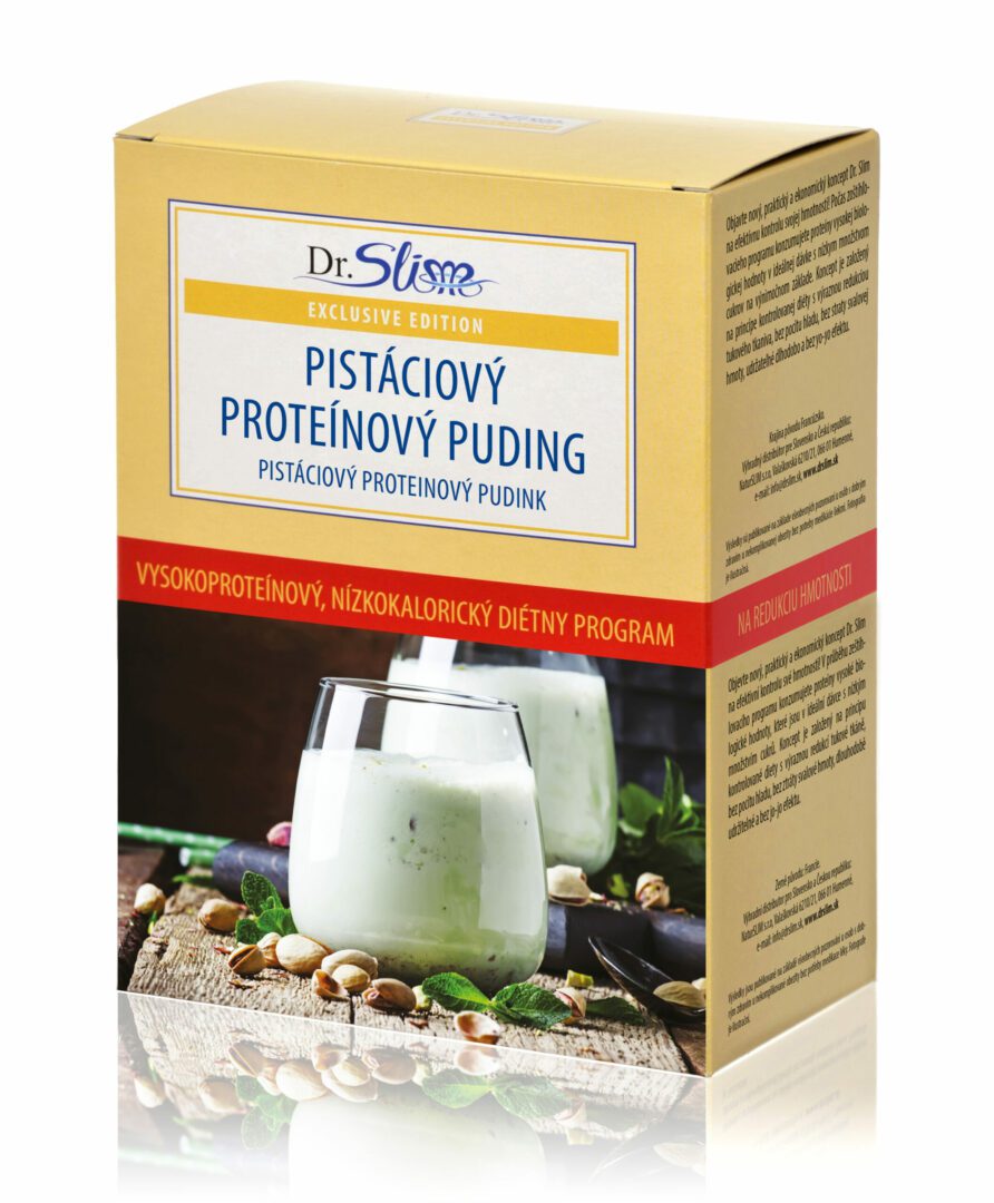 Pistáciový proteínový puding