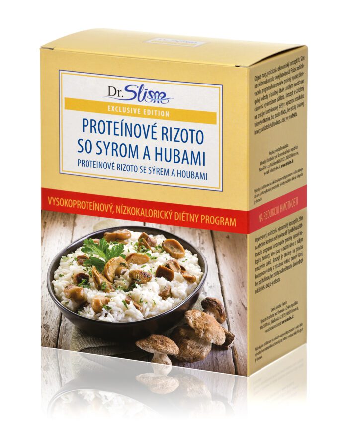 Proteínové rizoto so syrom a hubami