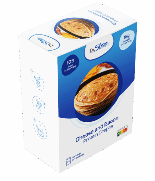 Proteinové syrovo-slaninové placky