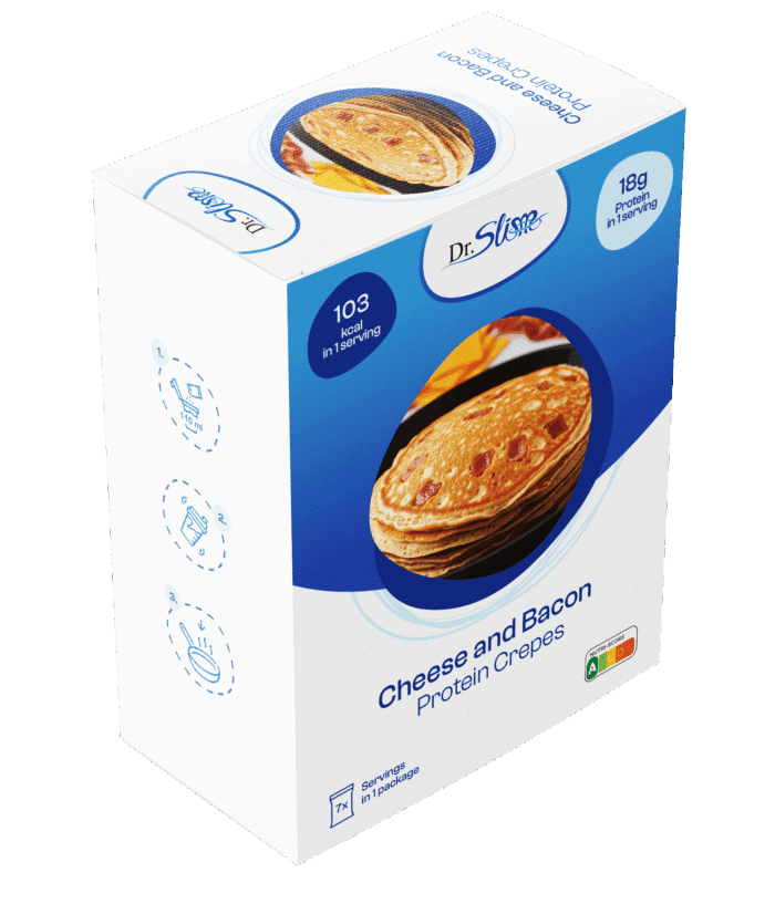Proteinové syrovo-slaninové placky