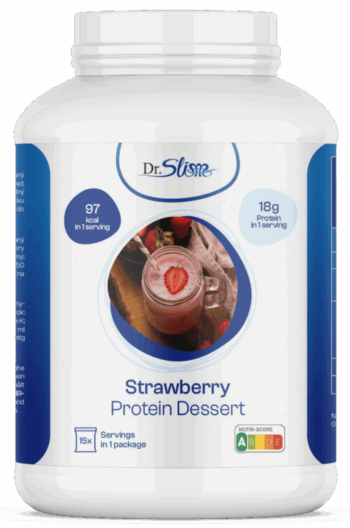 XXL 450 g Proteínový dezert s jahodami