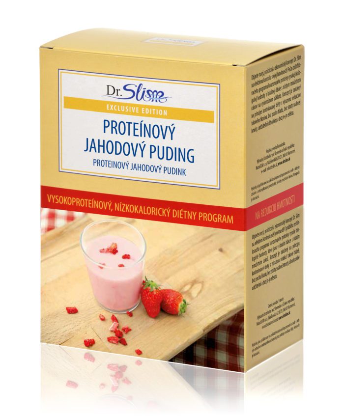 Proteínový jahodový puding
