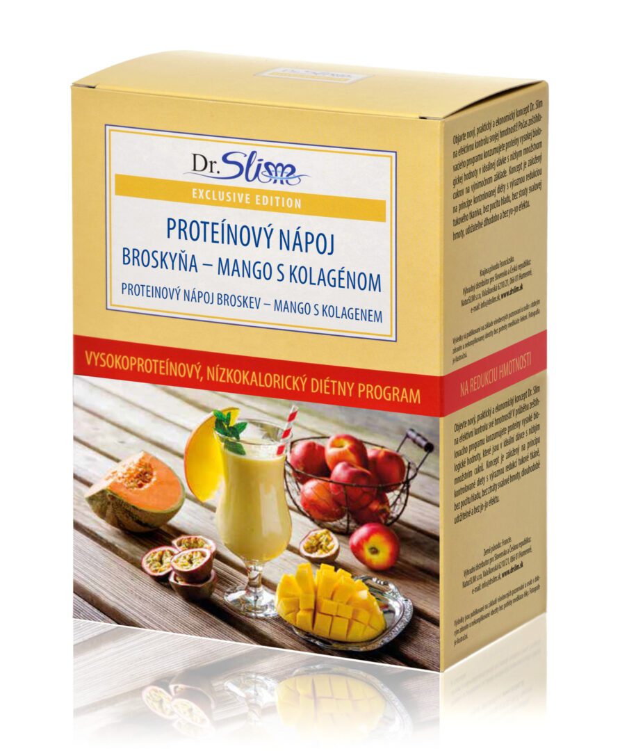 Proteínový nápoj broskyňa-mango s kolagénom