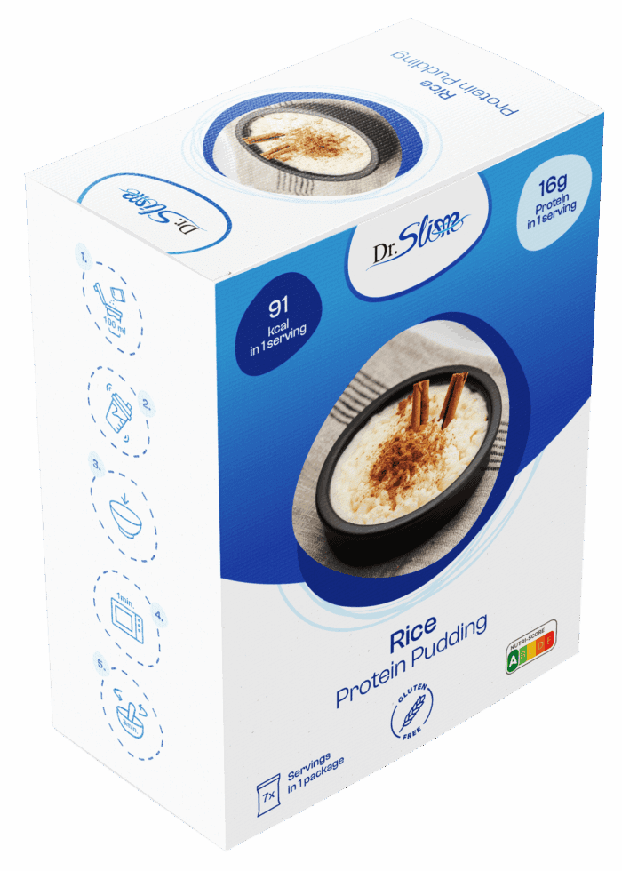 Proteínový ryžový puding