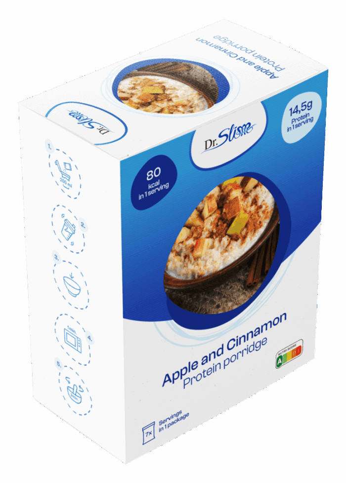 Proteínová jablkovo-škoricová kaša