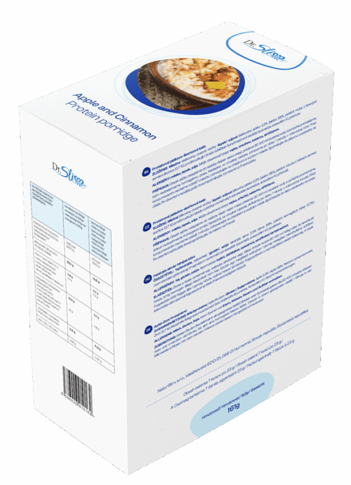 Proteínová jablkovo-škoricová kaša