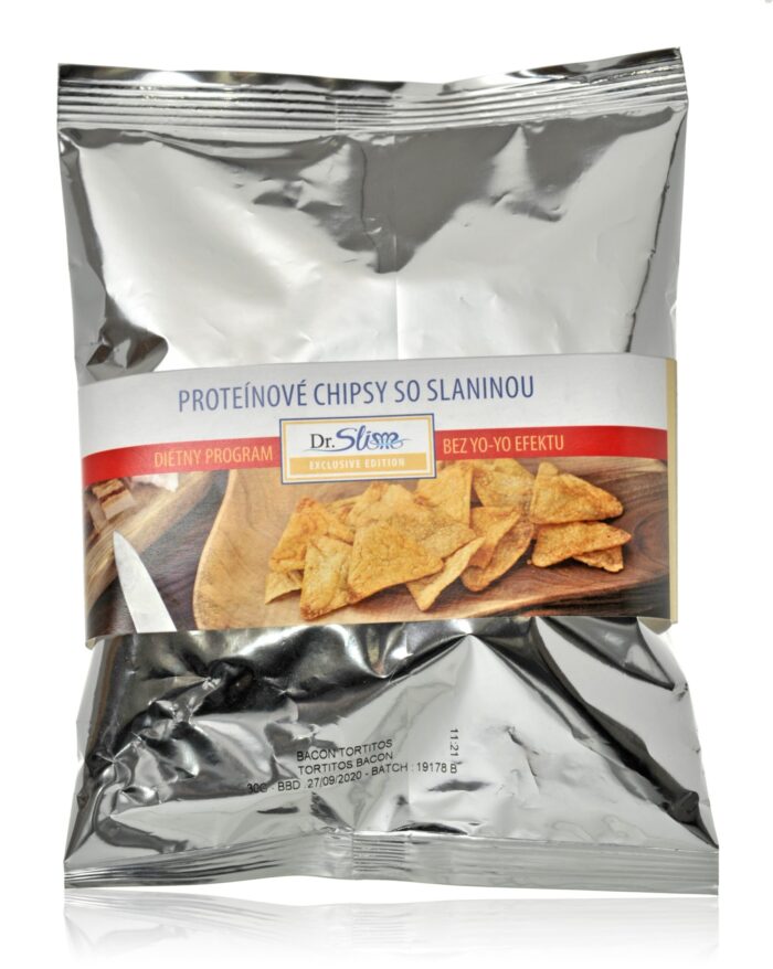 Proteínové chipsy so slaninou VEGAN (30g)