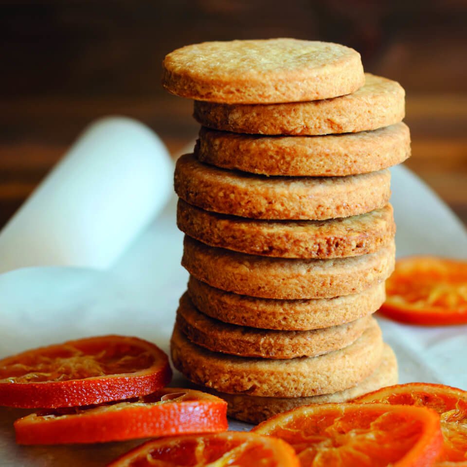 Pomarančové proteínové sušienky