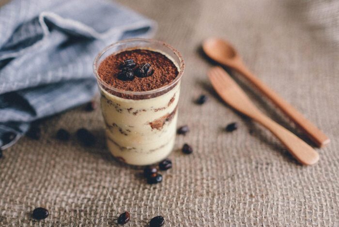 Proteínový tiramisu dezert