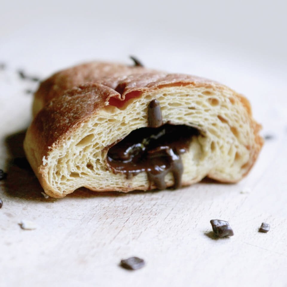 Proteínové croissanty s čokoládou