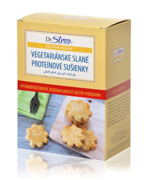 Vegetariánske slané proteínové sušienky