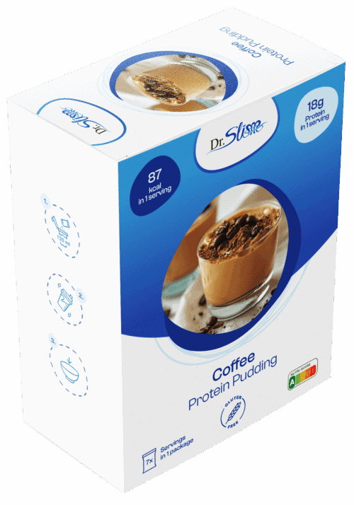 Proteínový kávový puding
