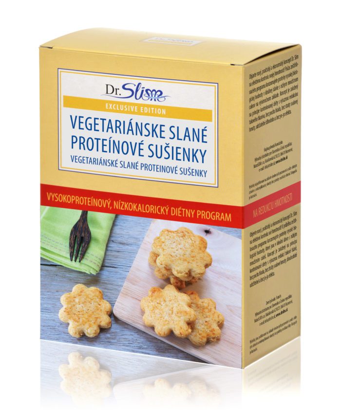 Vegetariánske slané proteínové sušienky