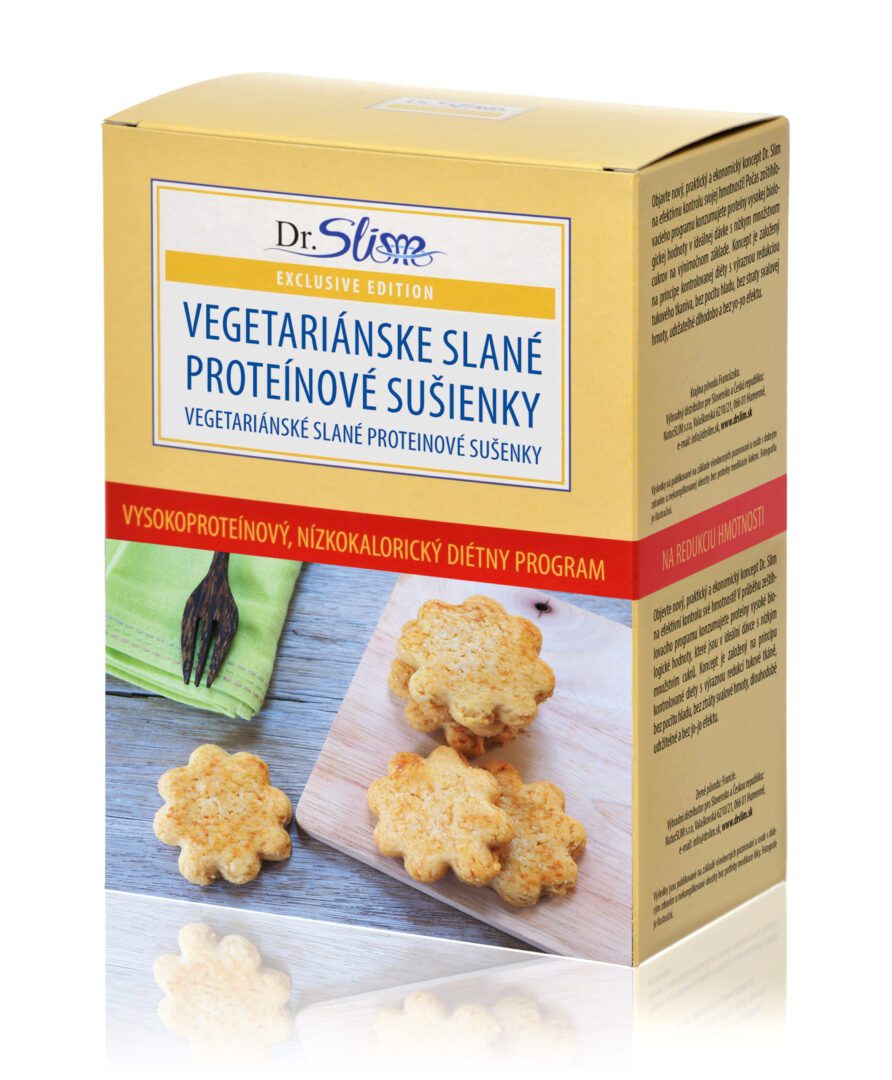 Vegetariánske slané proteínové sušienky