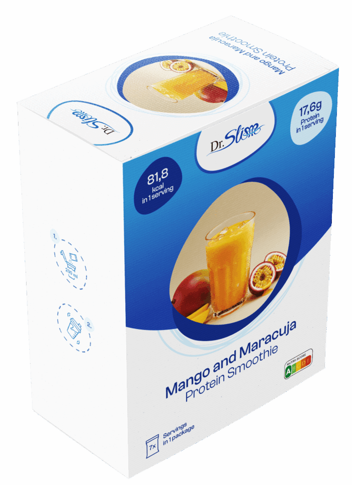 Proteínové smoothie s príchuťou mango – maracuja