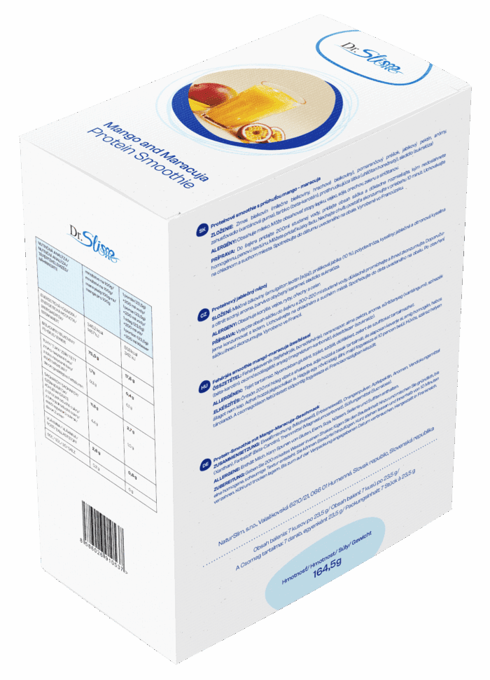 Proteínové smoothie s príchuťou mango – maracuja