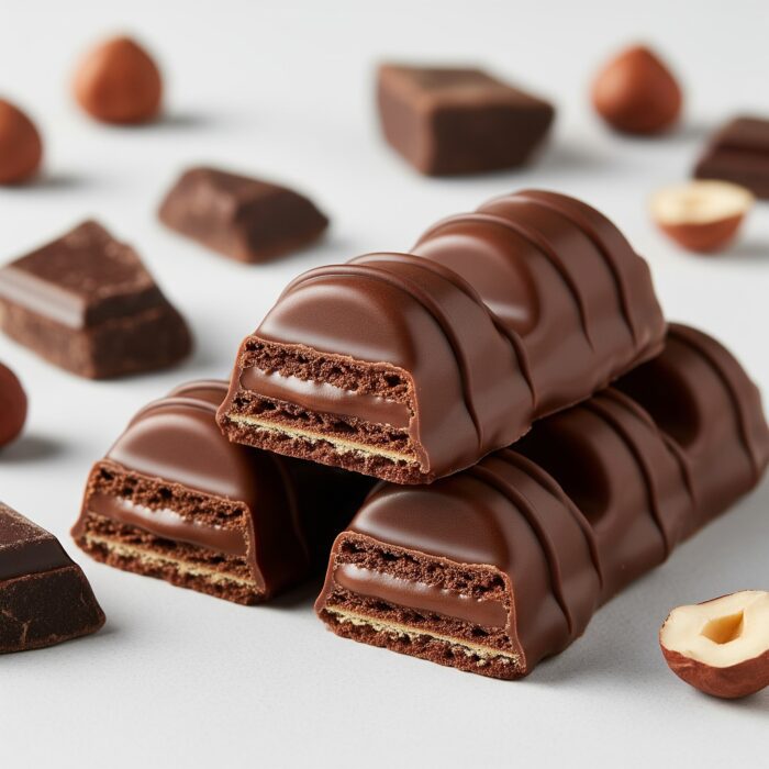 Čokoládové oblátky s lieskovým proteínovým krémom