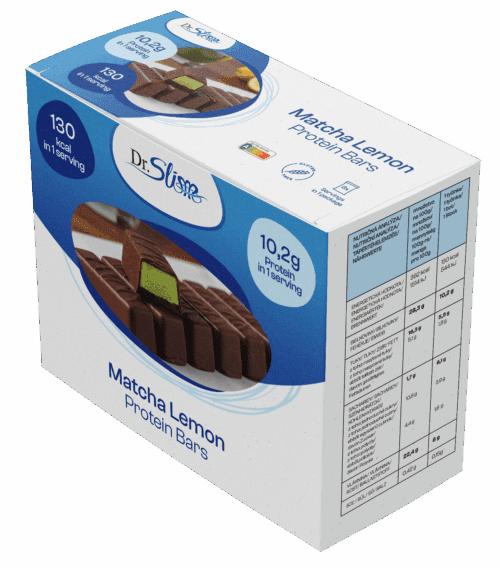 Proteínové tyčinky matcha citrón