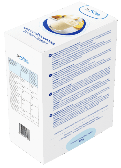 ⁠Proteínový dezert s príchuťou citrónový cheesecake