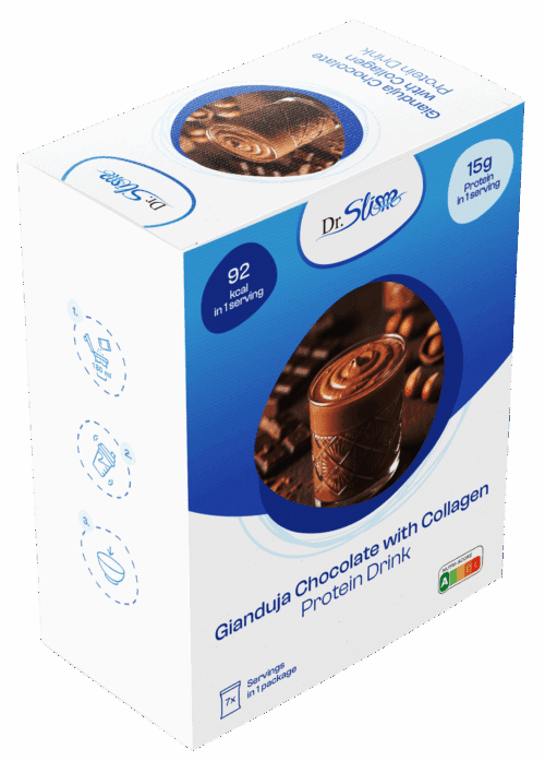 ⁠Proteínový kolagénový nápoj s príchuťou gianduja čokoláda
