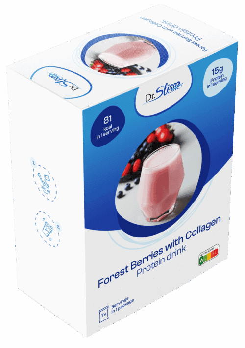 Proteínový nápoj z lesných plodov s kolagénom