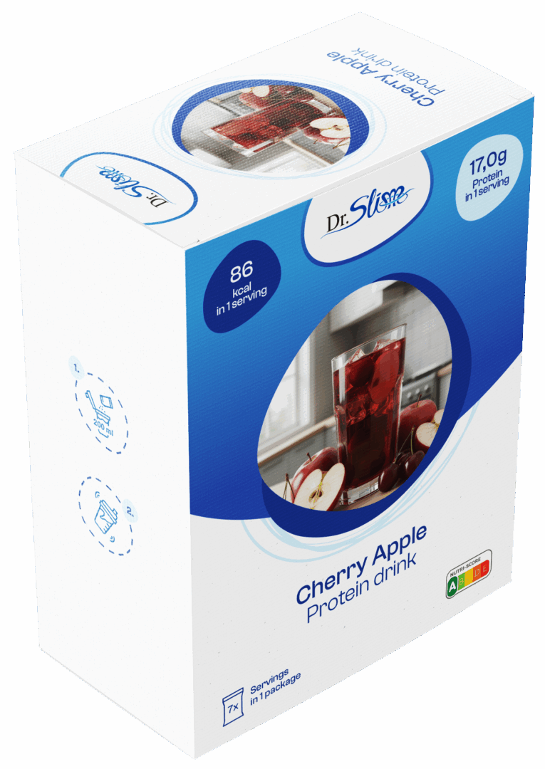 Proteínový čerešňovo jablkový nápoj Proteínový čerešňovo jablkový nápoj